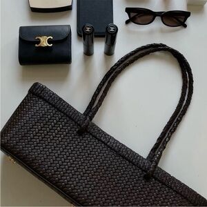 Noam Kazan Kate Brown Leather Woven Bag Used Once